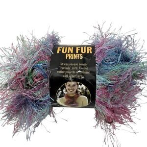 Lion Brand Yarns Fun Fur Prints Tropical #208 1.5 oz 57 Yards Polyester